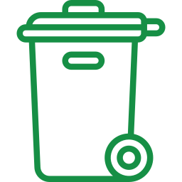 Easy Toss Bin to Curb service professional waste management team moves trash bins from homes to the curb for pickup in Los Angeles, Orange County, and San Diego.