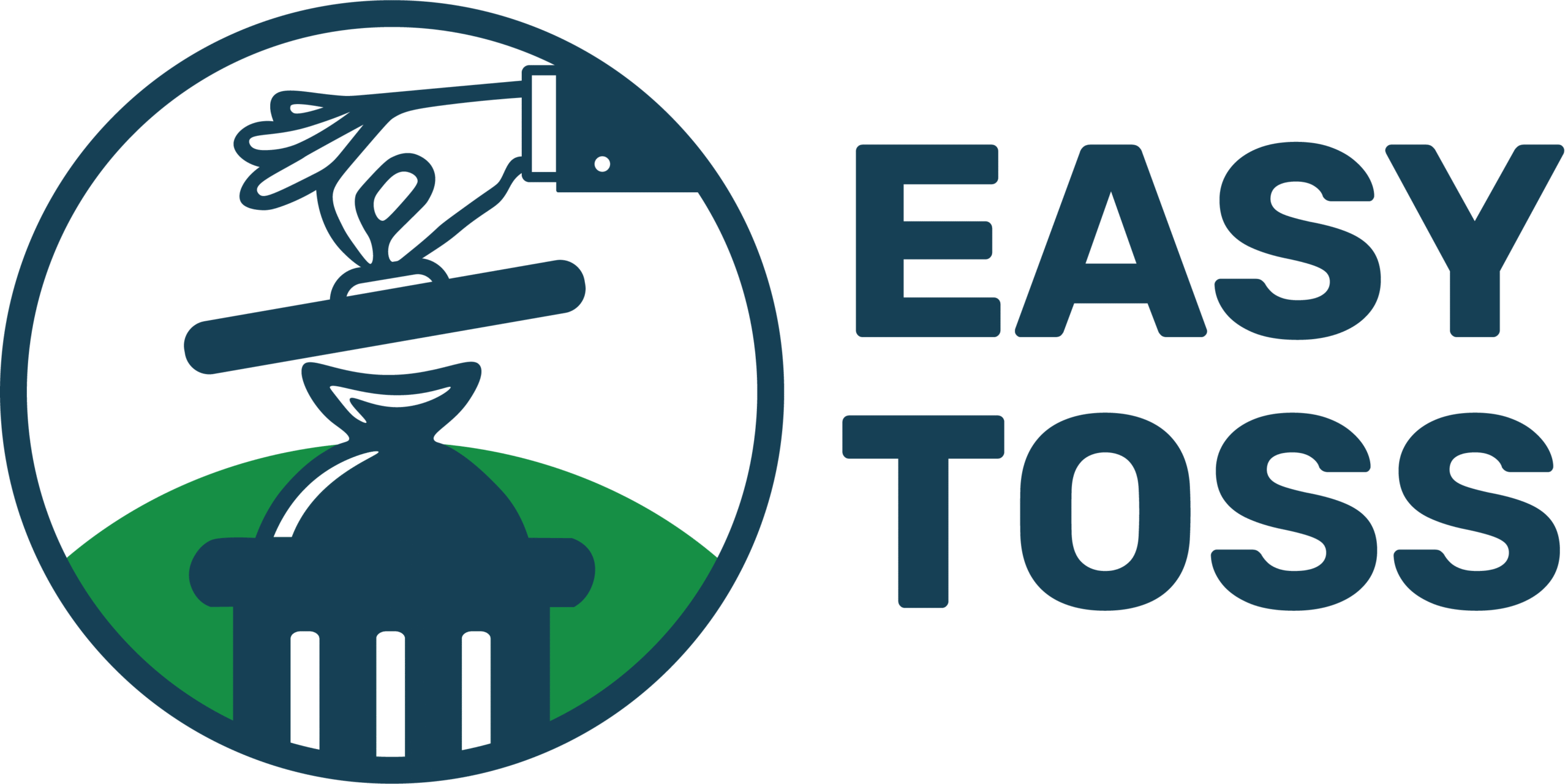 Easy Toss waste management company logo - Valet Trash and Bin to Curb services in Orange County, California